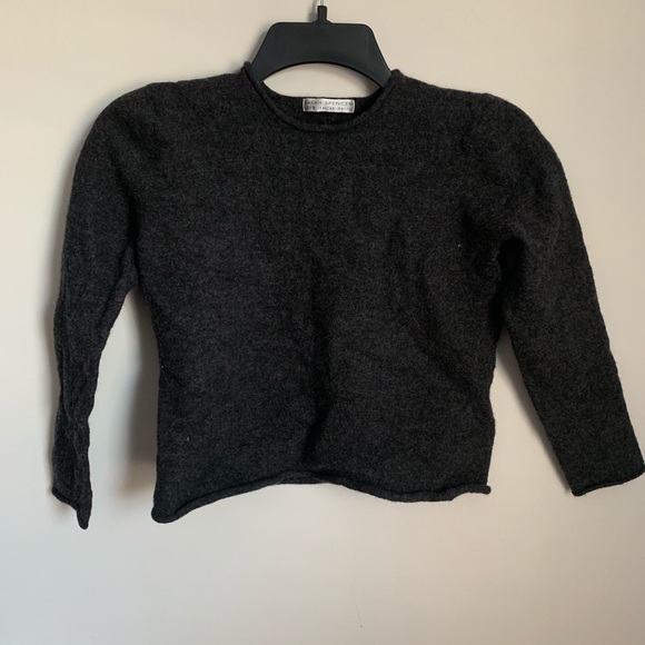 Sarah Spencer Sweaters - Grey Cropped Sweater Sarah Spencer Sweaters - Grey Cropped Sweater